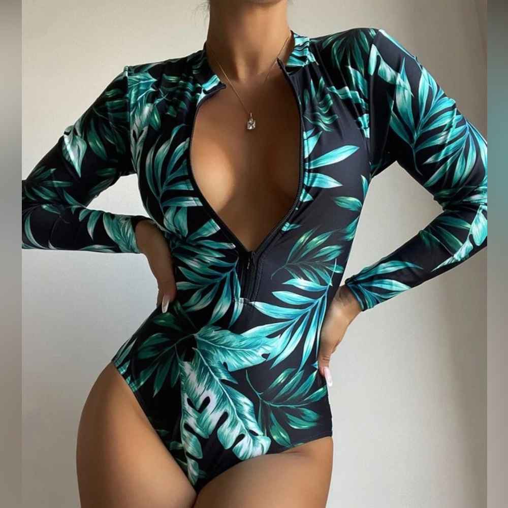Tropical One Piece Swimsuit